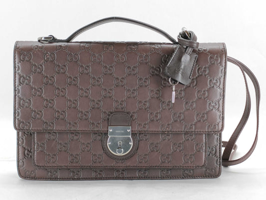 GUCCI Guccissima Gucci GGssima 2-way shoulder bag with lock and key