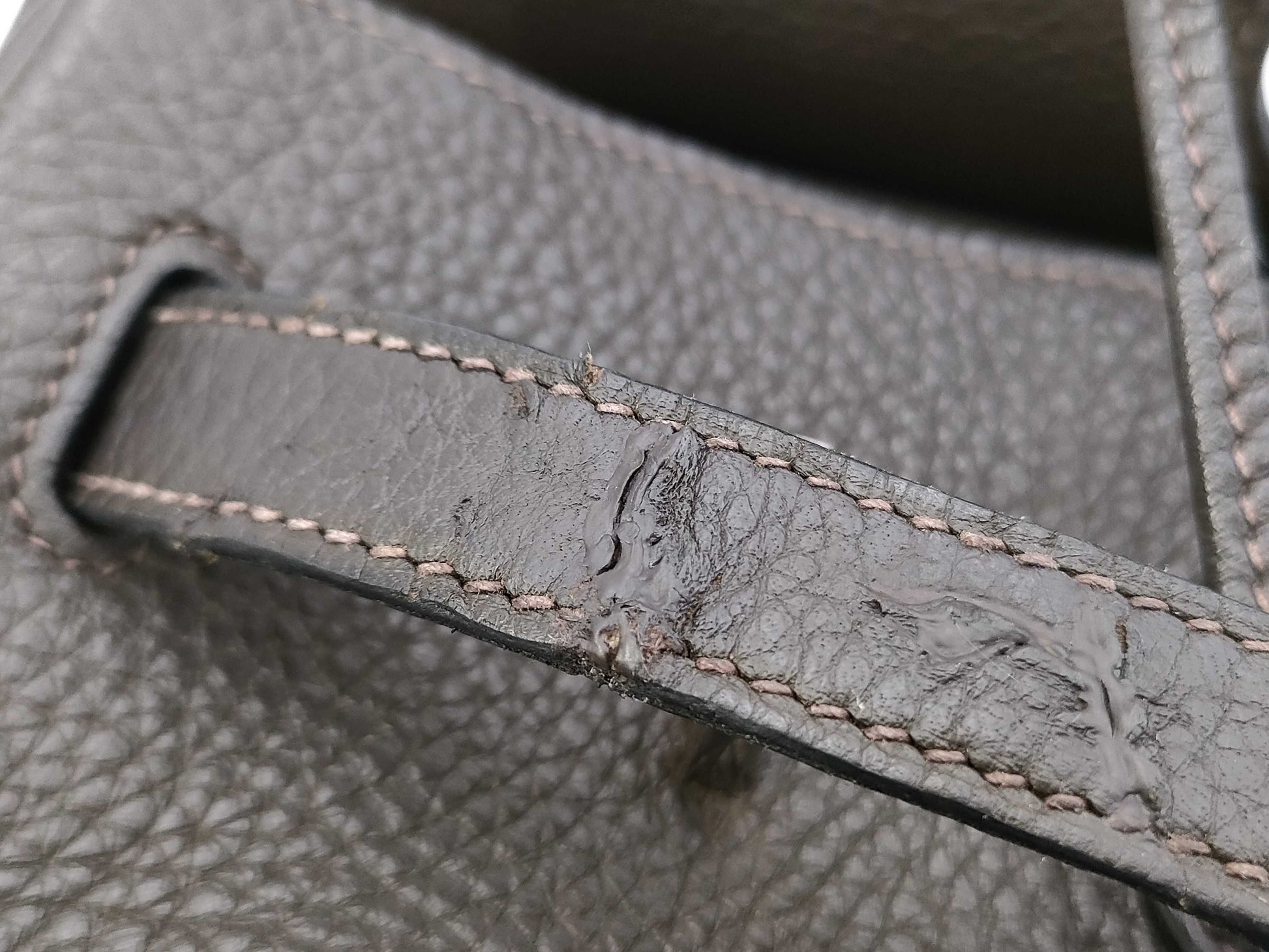HERMES Birkin 35 Taurillon Clemence Leather Handbag with □I Stamp and Silver Hardware, Brown Tote Bag