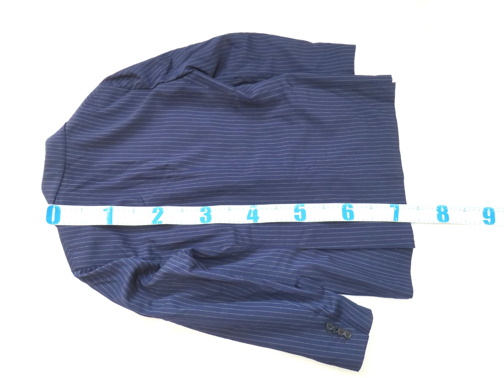 LARDINI Suit Set, Navy Blue, Striped, Size L, Other Apparel