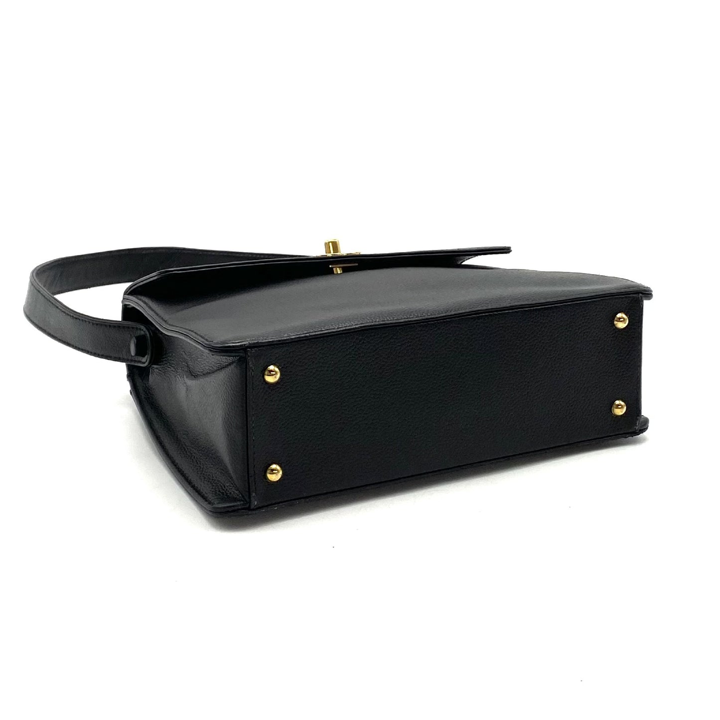 CHANEL CHANEL Turnlock Coco Mark Caviar Skin One Shoulder Bag