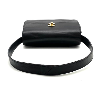 CHANEL CHANEL Turnlock Coco Mark Caviar Skin One Shoulder Bag