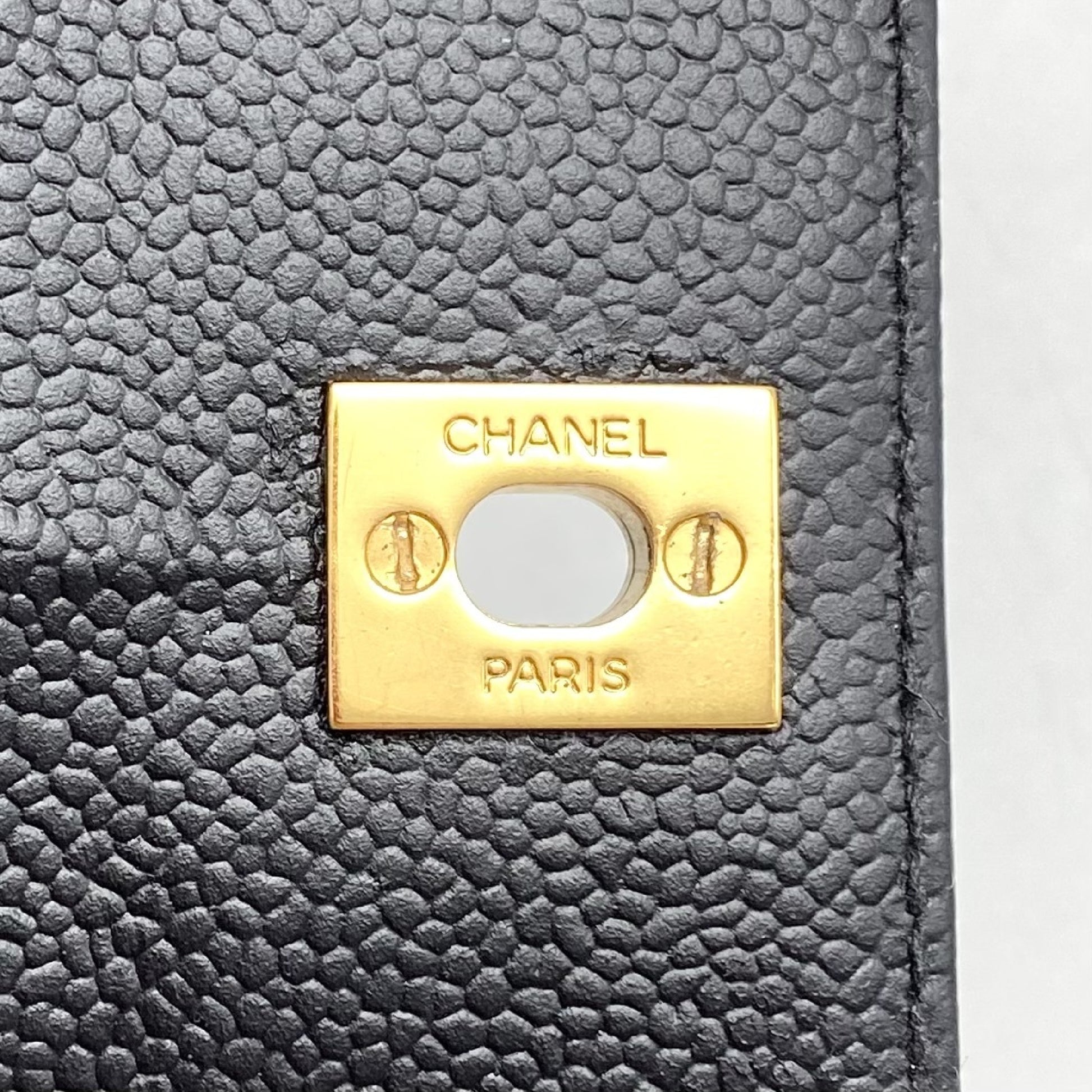 CHANEL CHANEL Turnlock Coco Mark Caviar Skin One Shoulder Bag