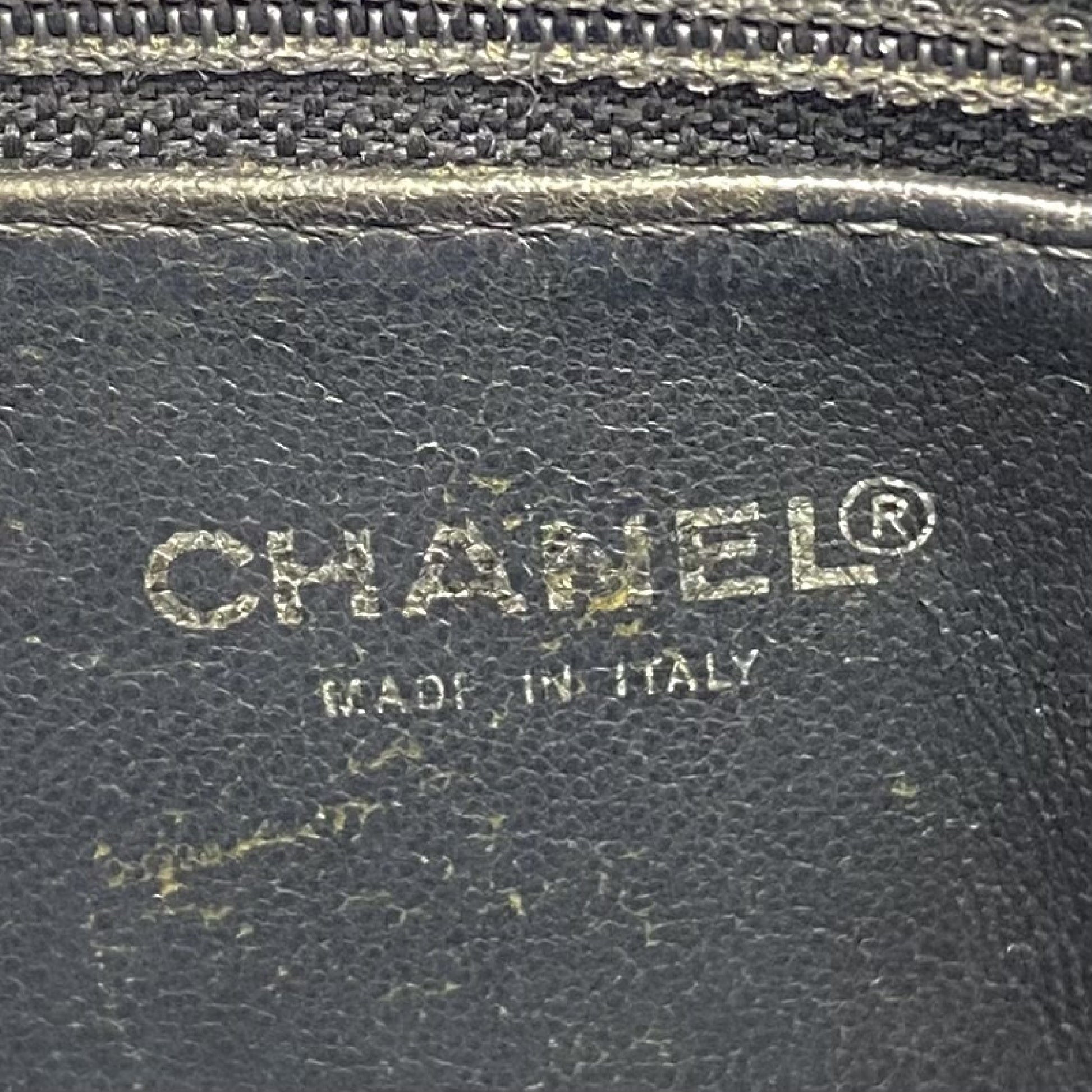 CHANEL CHANEL Matelasse Large Coco Mark Caviar Skin Reproduction Tote Bag