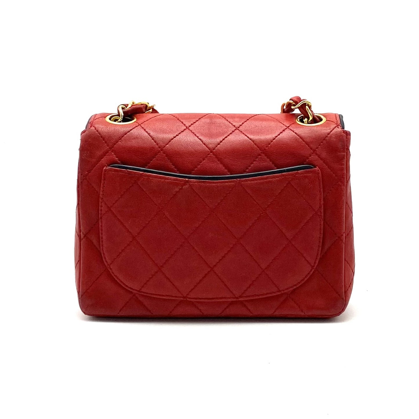 CHANEL CHANEL Mini Matelasse Turnlock Coco Mark Lambskin Chain Shoulder Bag