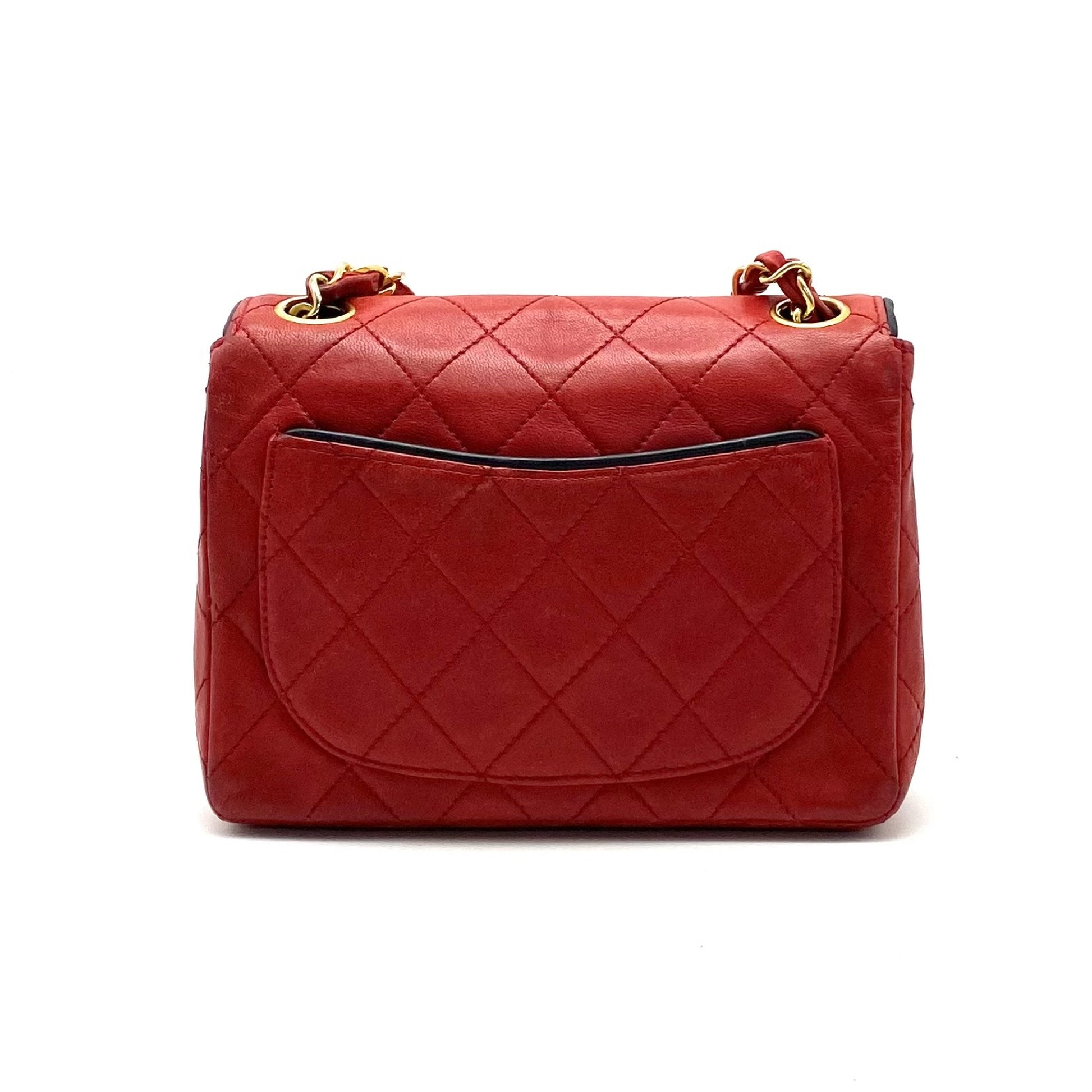 CHANEL CHANEL Mini Matelasse Turnlock Coco Mark Lambskin Chain Shoulder Bag