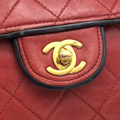 CHANEL CHANEL Mini Matelasse Turnlock Coco Mark Lambskin Chain Shoulder Bag