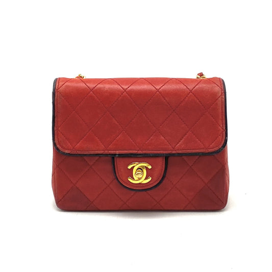CHANEL CHANEL Mini Matelasse Turnlock Coco Mark Lambskin Chain Shoulder Bag
