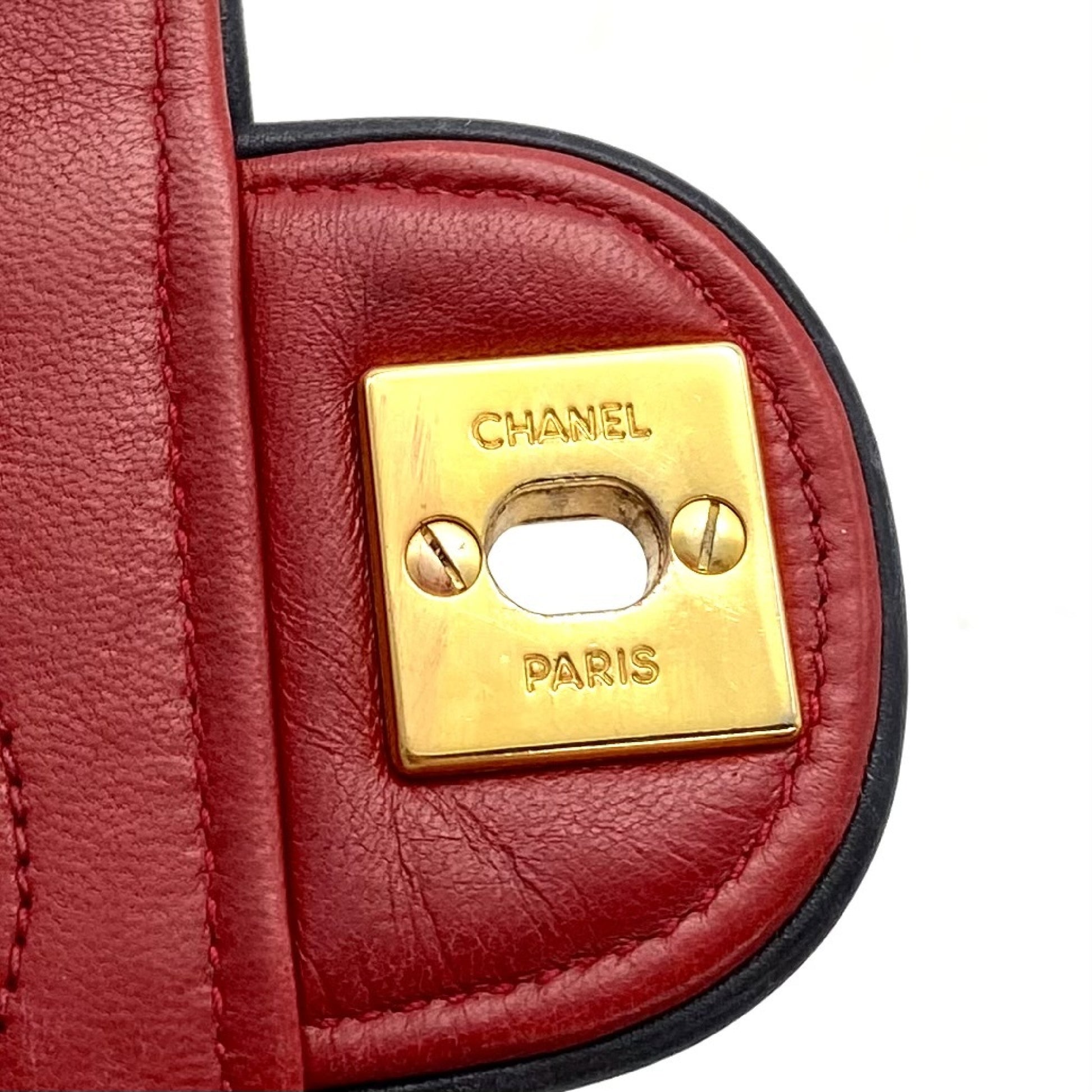 CHANEL CHANEL Mini Matelasse Turnlock Coco Mark Lambskin Chain Shoulder Bag