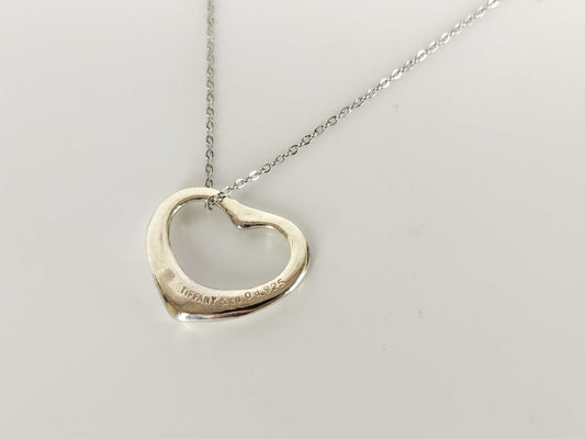 Tiffany & Co. Open Heart Tiffany Necklace Open Heart Silver 925 Necklace