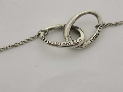 Tiffany & Co. Tiffany Necklace Double Loop Silver 925 Necklace