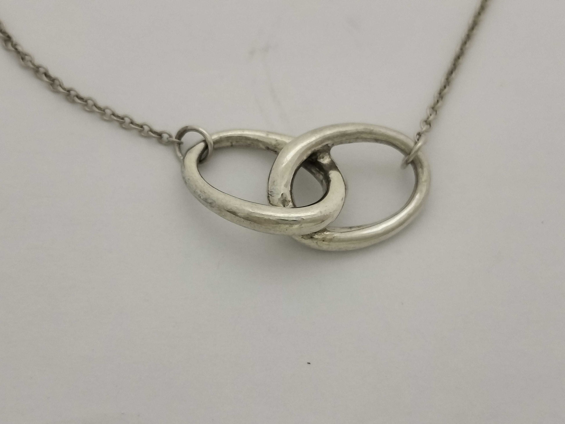 Tiffany & Co. Tiffany Necklace Double Loop Silver 925 Necklace