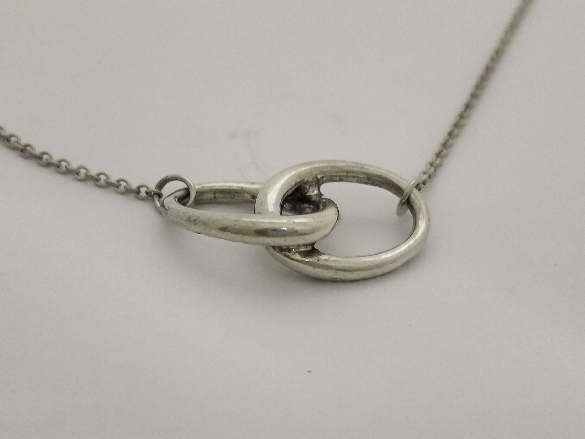 Tiffany & Co. Tiffany Necklace Double Loop Silver 925 Necklace