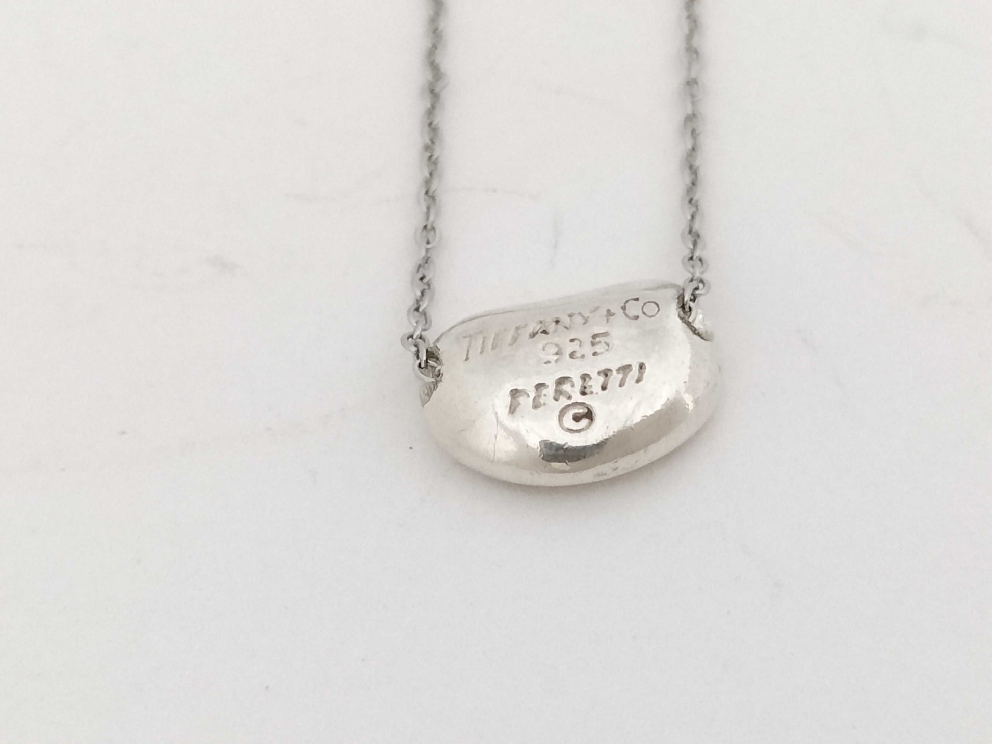 Tiffany & Co. Bean Tiffany Necklace Bean Beans Peretti 925 Necklace