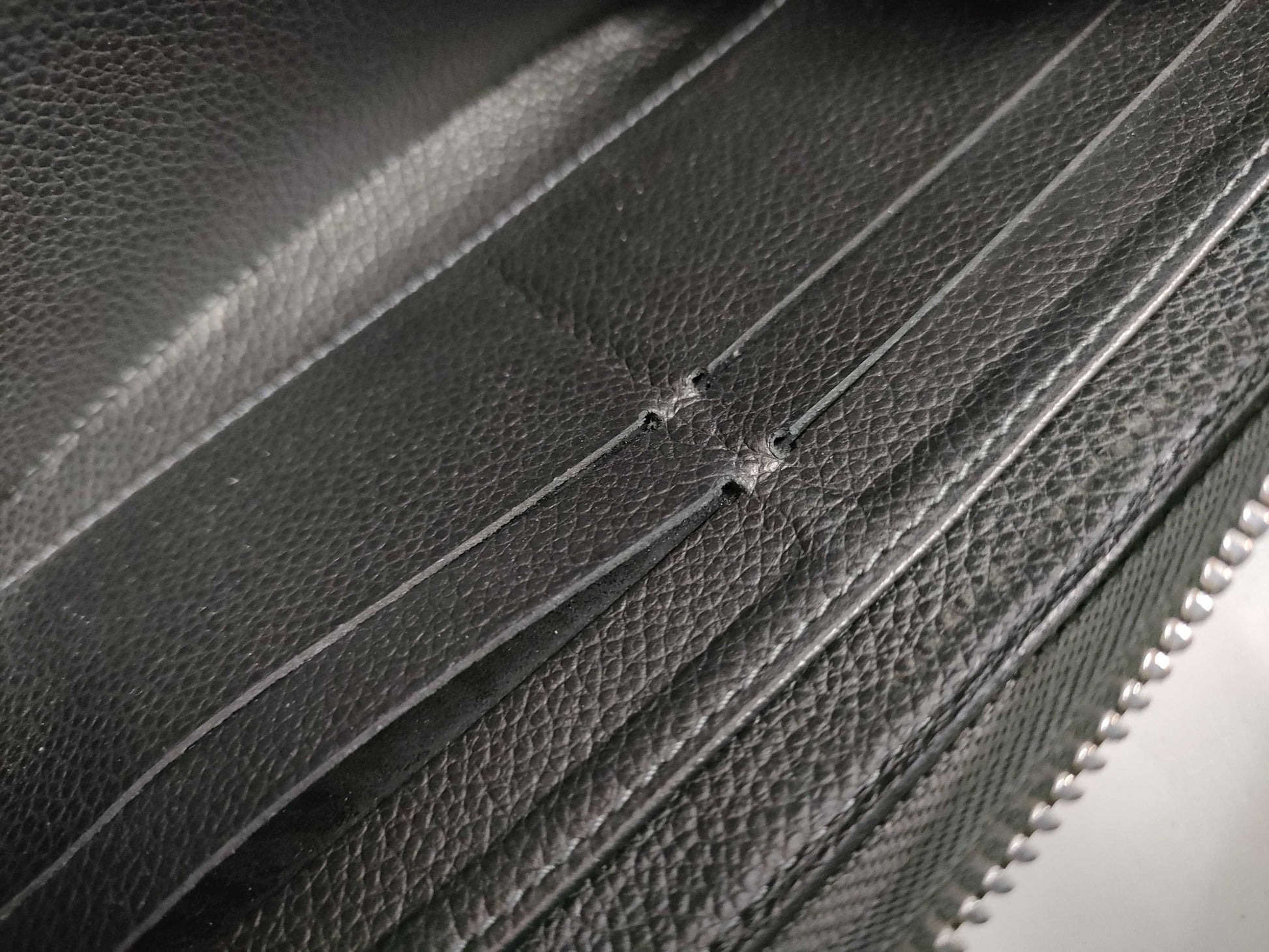 LOUIS VUITTON RFID verification not possible SP4135 M61442 Zippy Wallet Platine Studs Wallet