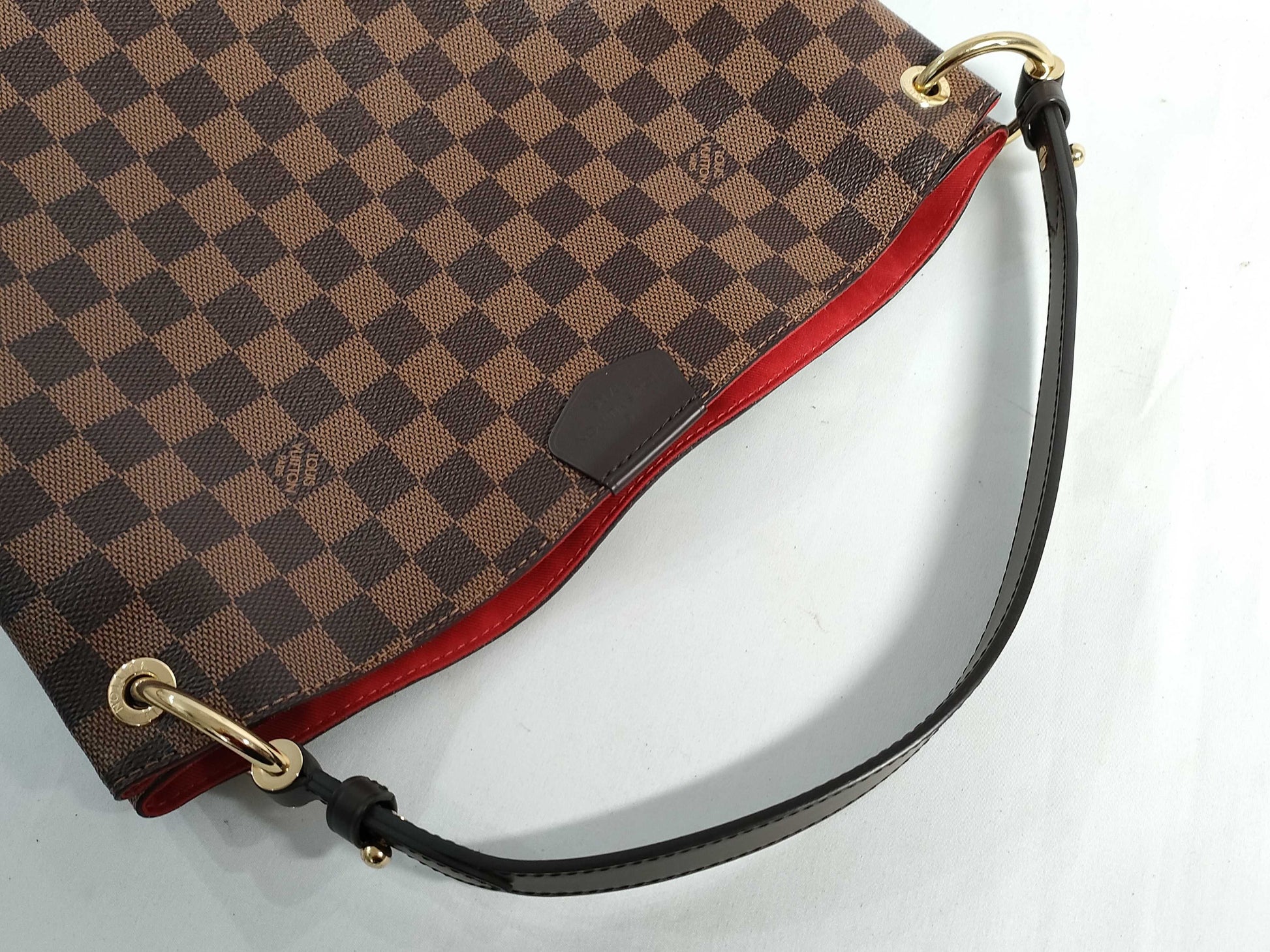 LOUIS VUITTON RFID Verified, Serial Number Unverifiable, Damier Louis Vuitton Graceful PM Handbag