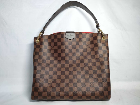LOUIS VUITTON RFID Verified, Serial Number Unverifiable, Damier Louis Vuitton Graceful PM Handbag