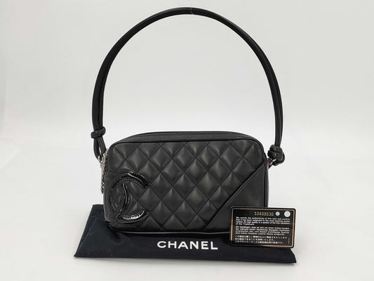 CHANEL Cambon Line Black Handbag