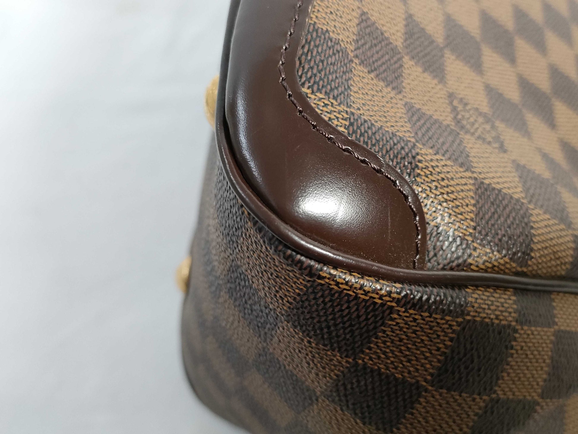 LOUIS VUITTON RFID verification failed. DU0190 Damier LOUIS VUITTON N41117 Damier Verona PM handbag.