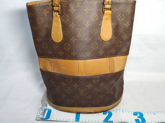 LOUIS VUITTON RFID verification not possible, serial number verification not possible, Monogram LOUIS VUITTON Monogram USA Exclusive Bucket Handbag