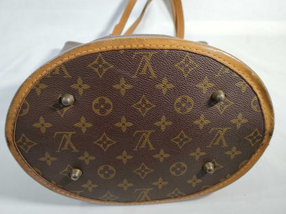 LOUIS VUITTON RFID verification not possible, serial number verification not possible, Monogram LOUIS VUITTON Monogram USA Exclusive Bucket Handbag