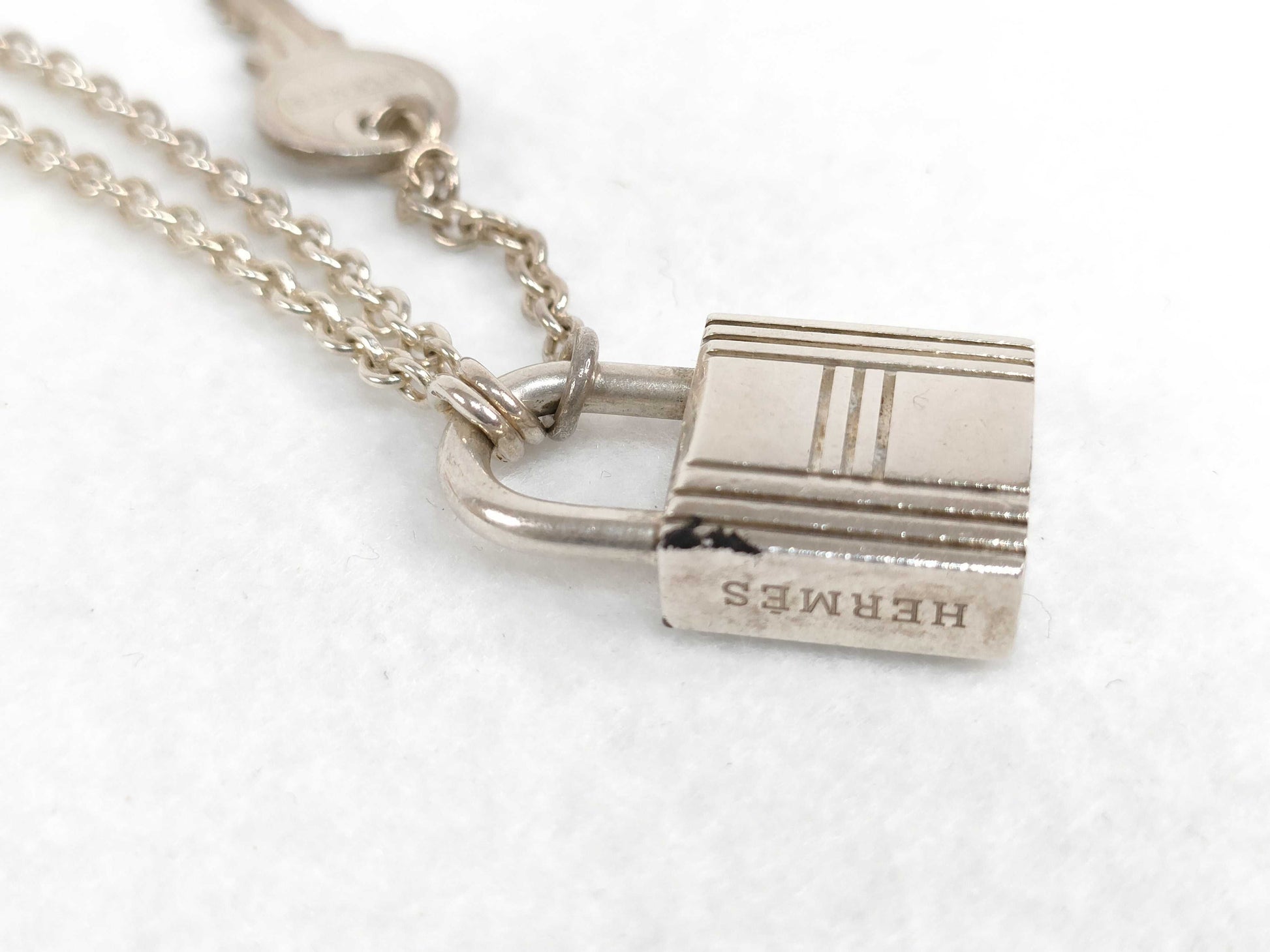 HERMES HERMES Necklace Cadena & Key Made of Ag925