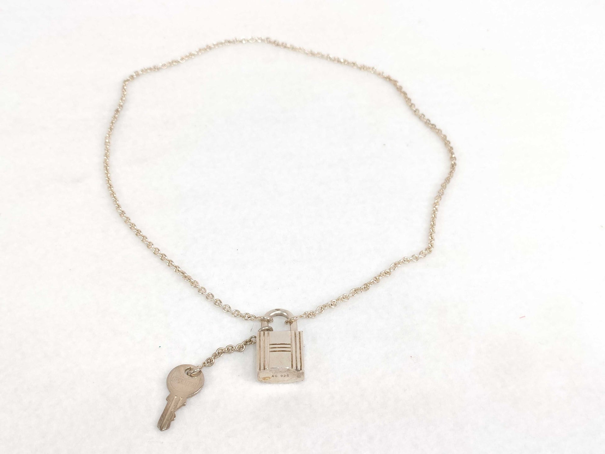 HERMES HERMES Necklace Cadena & Key Made of Ag925