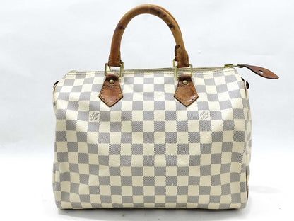 LOUIS VUITTON BA1162 Damier Azur LOUIS VUITTON Damier Azur Speedy 30 Handbag BA1162 Handbag