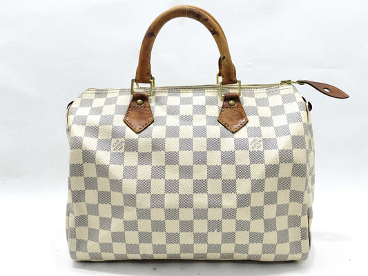 LOUIS VUITTON BA1162 Damier Azur LOUIS VUITTON Damier Azur Speedy 30 Handbag BA1162 Handbag
