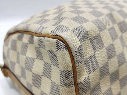 LOUIS VUITTON DU0193 Damier Azur Speedy 25 2-Way Handbag/Shoulder Bag DU0193