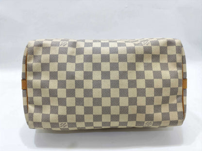 LOUIS VUITTON DU0193 Damier Azur Speedy 25 2-Way Handbag/Shoulder Bag DU0193