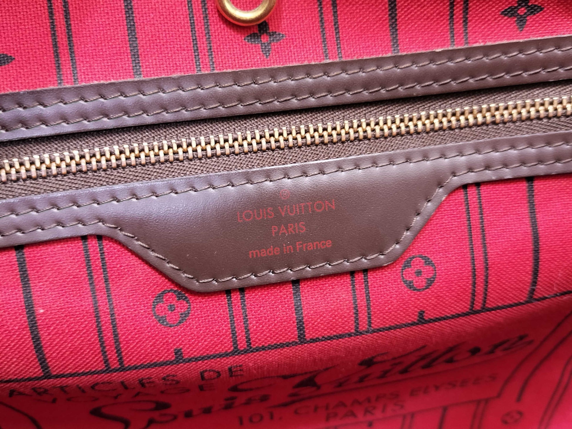 LOUIS VUITTON FL2103 Damier Neverfull GM Tote Bag FL2103 Tote Bag