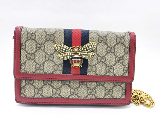 GUCCI GG Supreme GUCCI Margaret Chain Shoulder Bag Clutch Bag