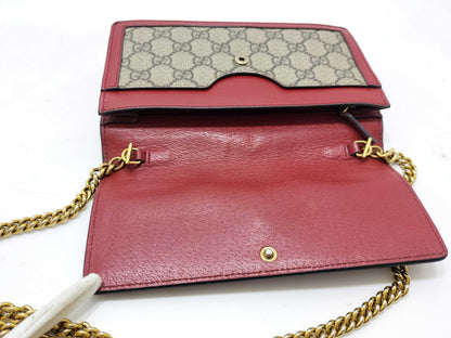 GUCCI GG Supreme GUCCI Margaret Chain Shoulder Bag Clutch Bag