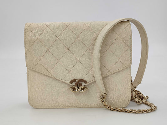 CHANEL CHANEL Matelasse Caviar Skin Chain Shoulder Bag No. 25 Shoulder Bag