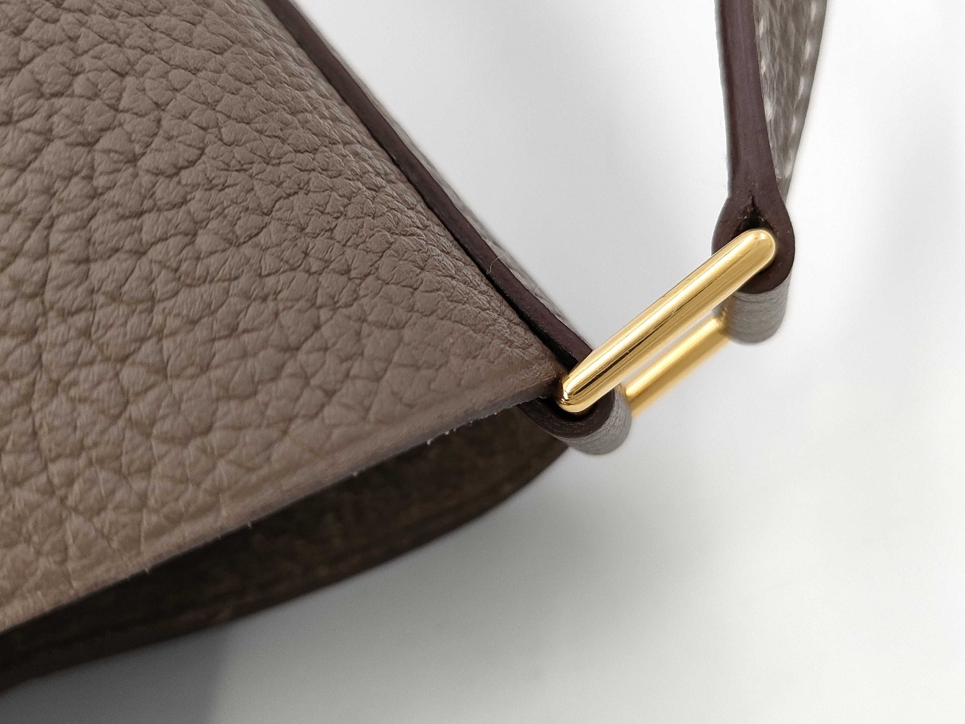 HERMES Picotin MM Etoupe Gold Hardware C Stamp Taurillon Handbag