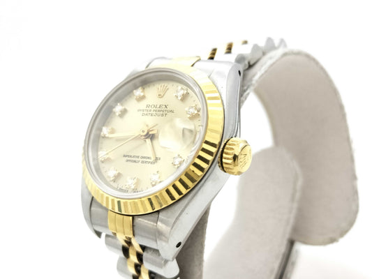ROLEX 69173G R958043 Champagne Dial Women's Watch