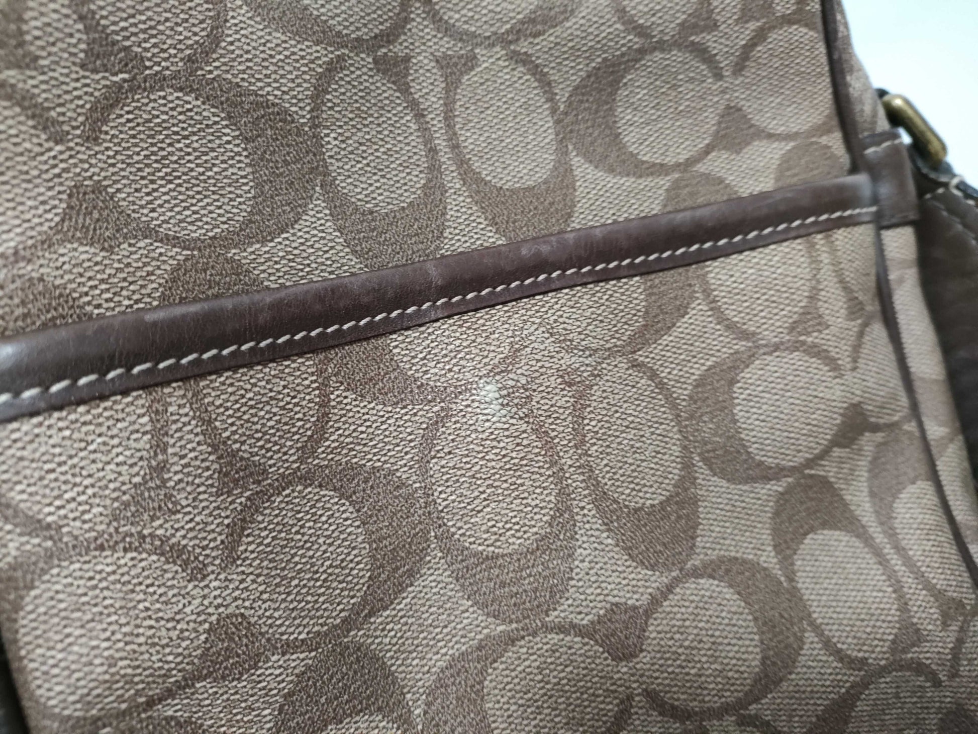 COACH Signature Coach Heritage Shoulder Bag Signature Camera Bag PVC Leather Shoulder Bag