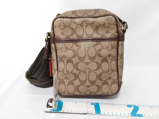 COACH Signature Coach Heritage Shoulder Bag Signature Camera Bag PVC Leather Shoulder Bag
