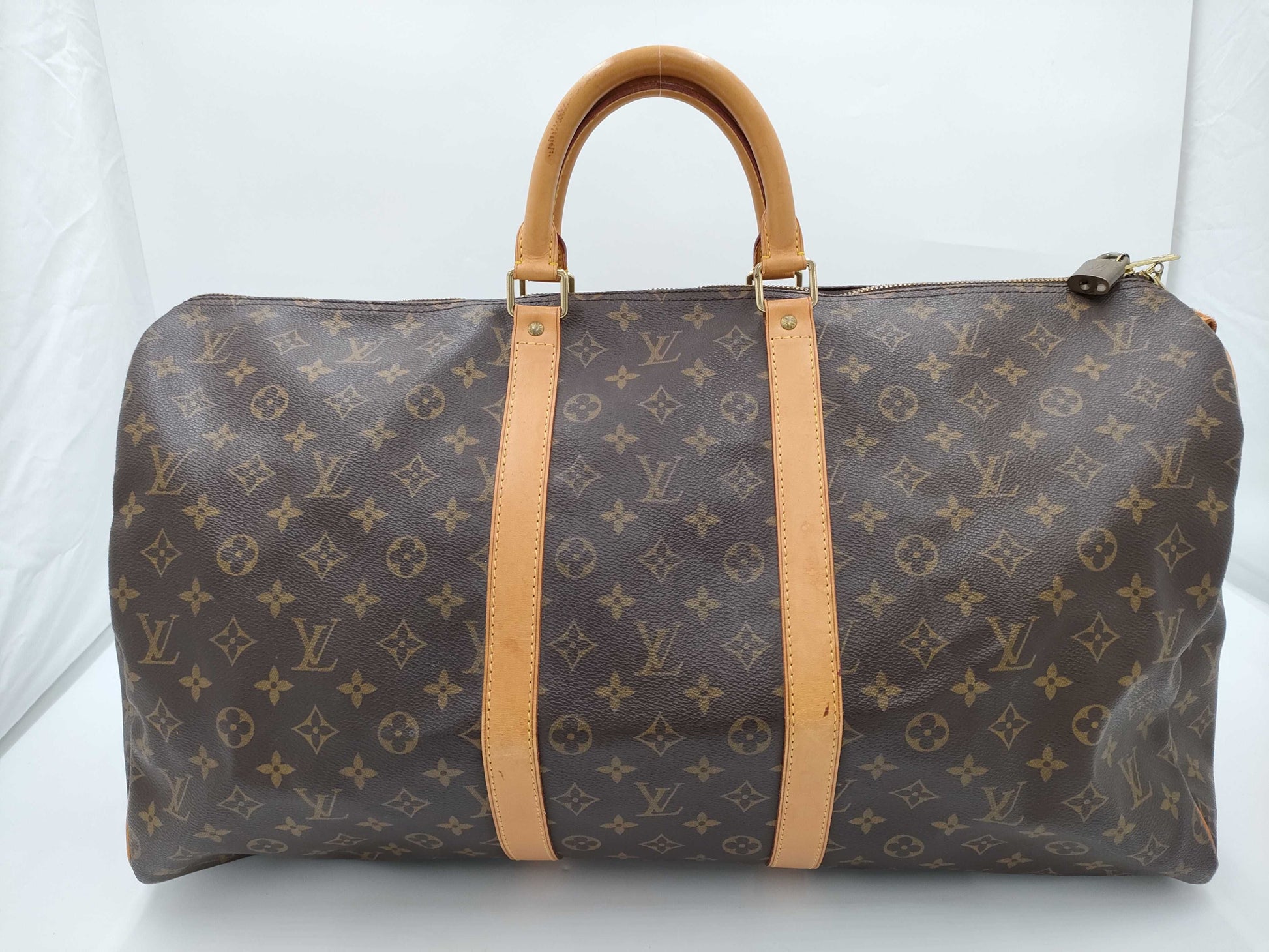 LOUIS VUITTON Monogram Keepall Bandouliere 55 Boston Bag SP1918 Bag