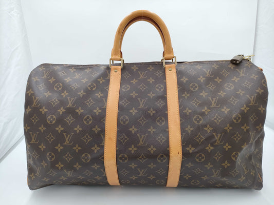 LOUIS VUITTON Monogram Keepall Bandouliere 55 Boston Bag SP1918 Bag