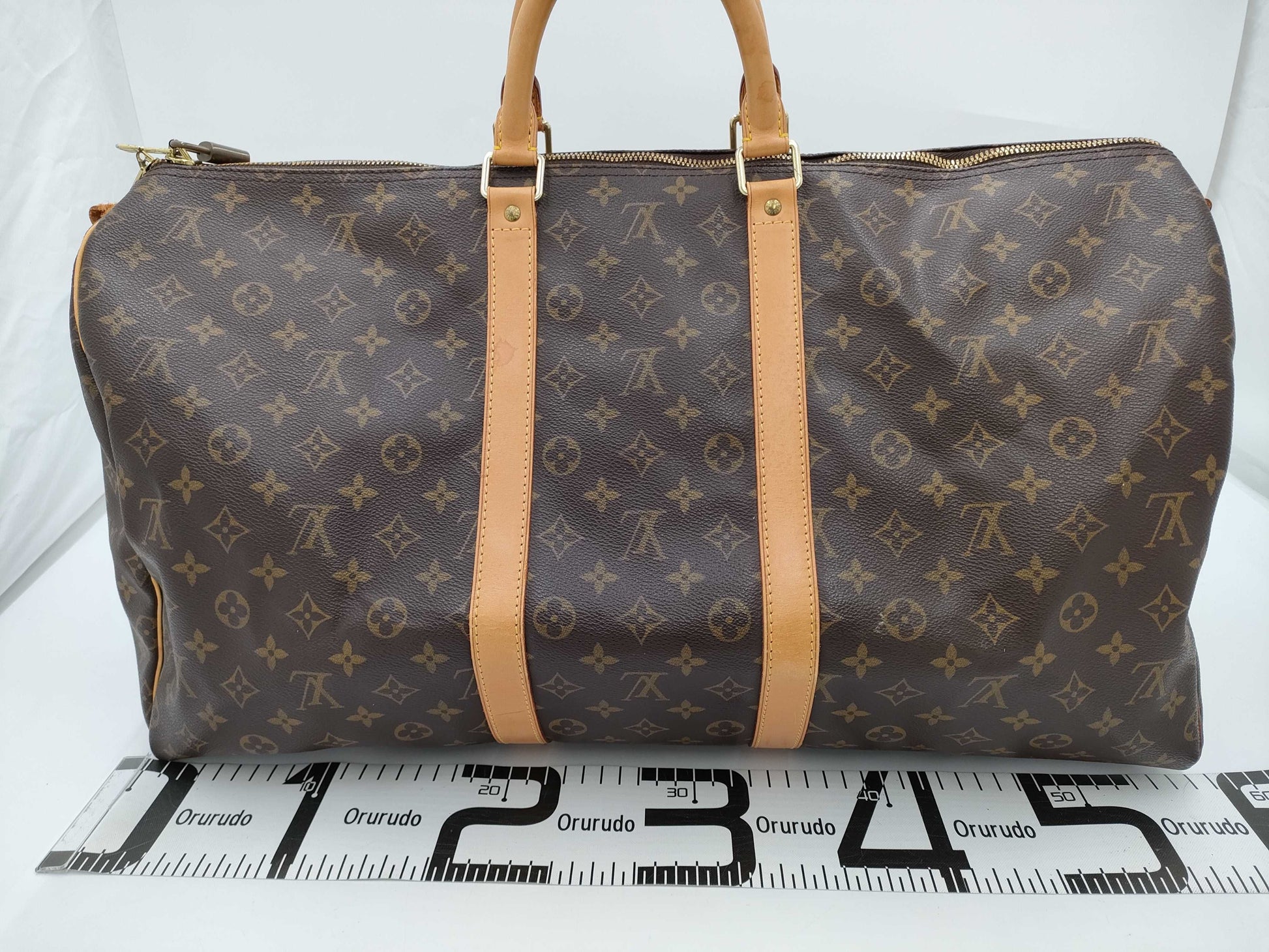 LOUIS VUITTON Monogram Keepall Bandouliere 55 Boston Bag SP1918 Bag