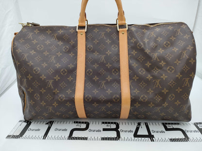 LOUIS VUITTON Monogram Keepall Bandouliere 55 Boston Bag SP1918 Bag