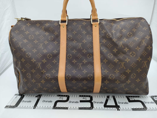 LOUIS VUITTON Monogram Keepall Bandouliere 55 Boston Bag SP1918 Bag