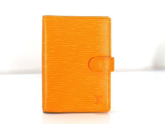 LOUIS VUITTON Epi Louis Vuitton Agenda PM Mandarin R2005 Notebook Cover