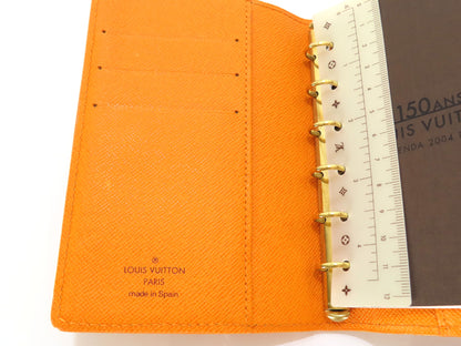 LOUIS VUITTON Epi Louis Vuitton Agenda PM Mandarin R2005 Notebook Cover