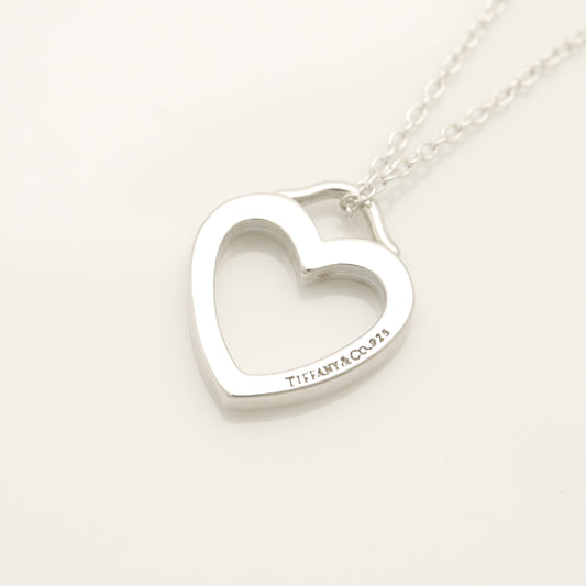 Tiffany & Co. Sentimental Heart Necklace Pendant, Sterling Silver , Weight: 2.68g