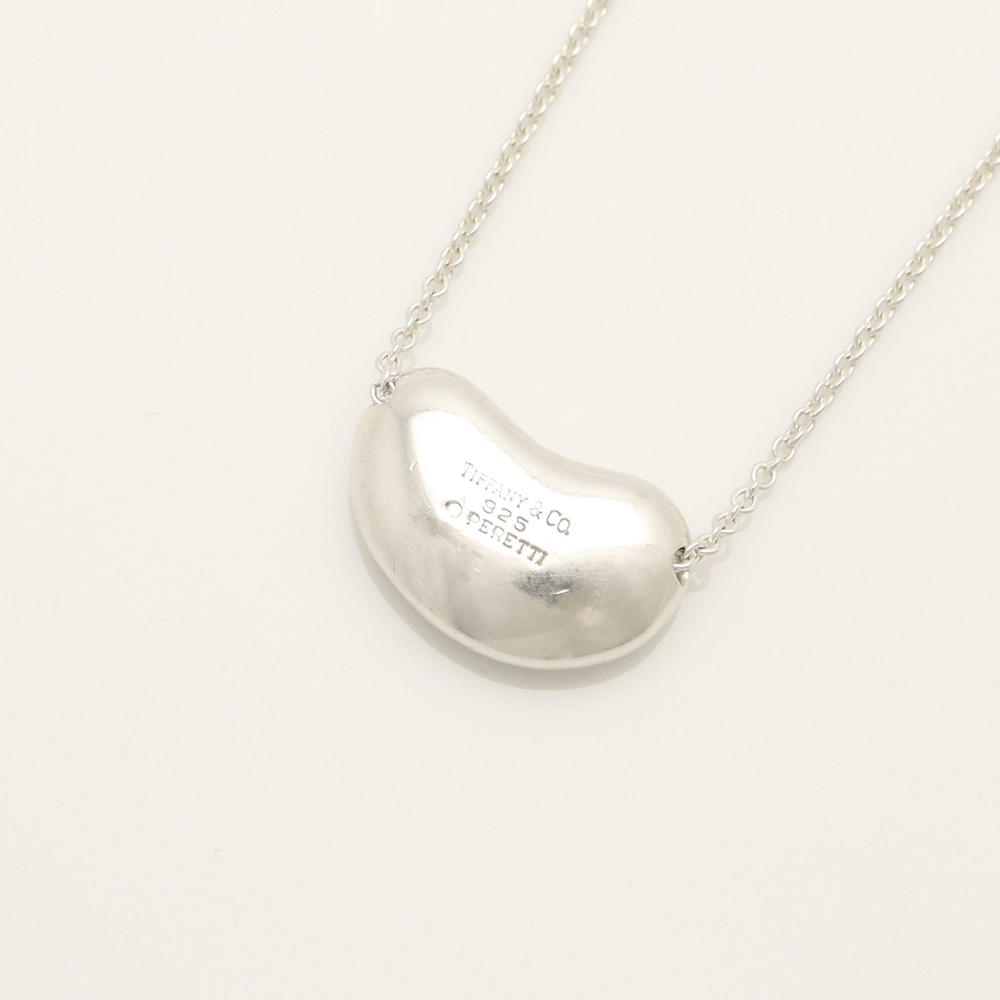 Tiffany & Co. Bean Necklace Pendant, Sterling Silver , Weight: 11.10g