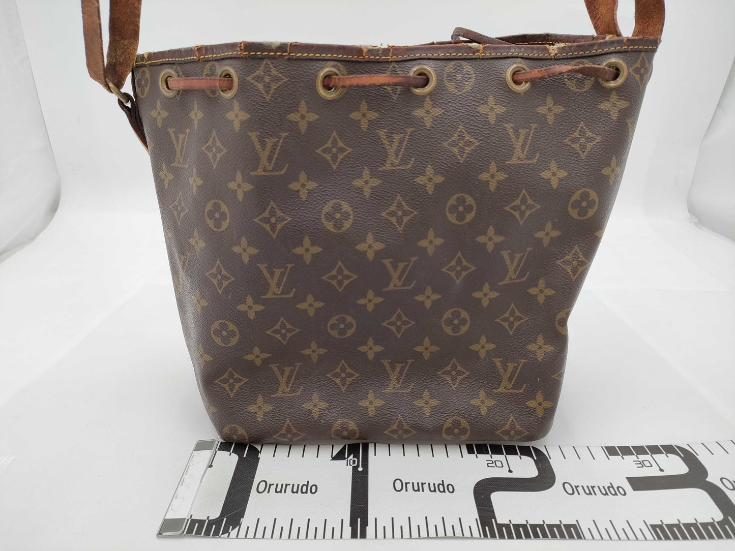 LOUIS VUITTON Monogram Petit Noe Brown Shoulder Bag