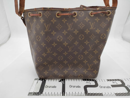 LOUIS VUITTON Monogram Petit Noe Brown Shoulder Bag