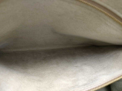 LOUIS VUITTON RFID Verified, Serial Number Unverifiable, Monogram Empreinte Grand Palais MM M45833 Beige Handbag, RFID Enabled